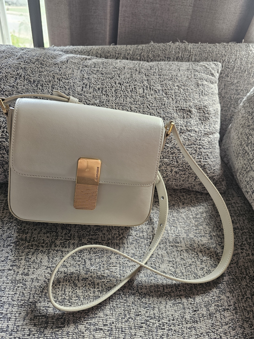 Ateliers Auguste Off-White Mini Monceau Bag with Gold Hardware